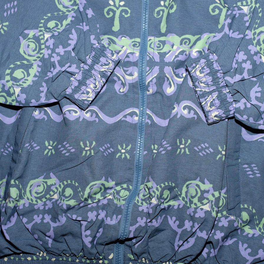 Vintage Reebok Pattern Track Jacket Small / Medium - Double Double Vintage