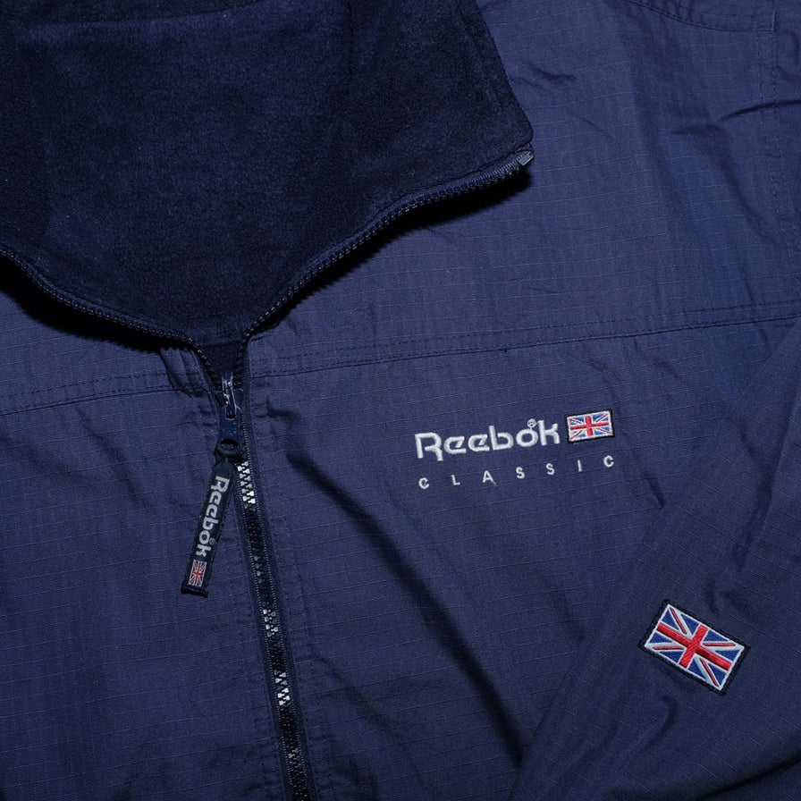 Vintage Reebok Fleece Jacket Large / XLarge - Double Double Vintage
