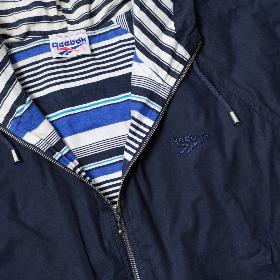 Vintage Reebok Hooded Light Jacket Medium / Large