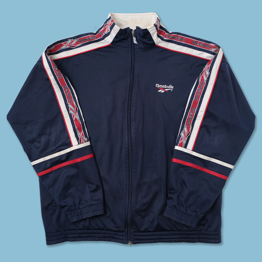 Vintage Reebok Tape Track Jacket Medium