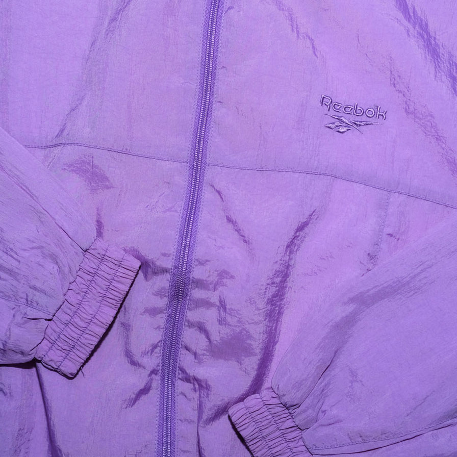 Vintage Reebok Women's Track Jacket Medium - Double Double Vintage