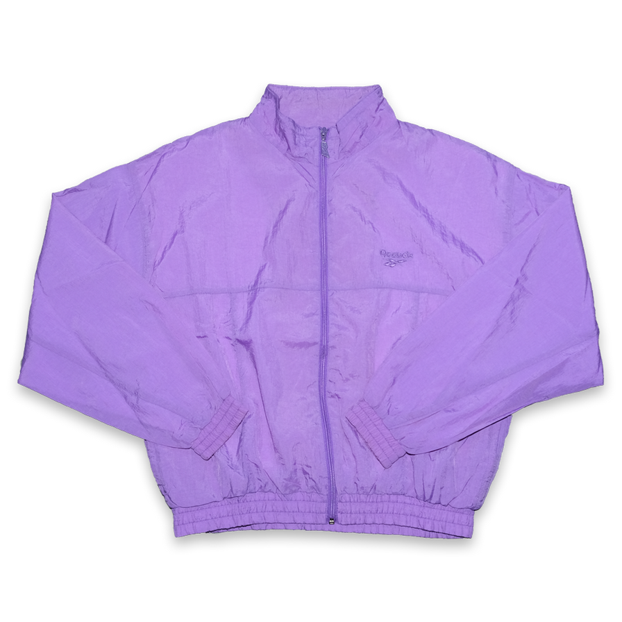 Vintage Reebok Women's Track Jacket Medium - Double Double Vintage