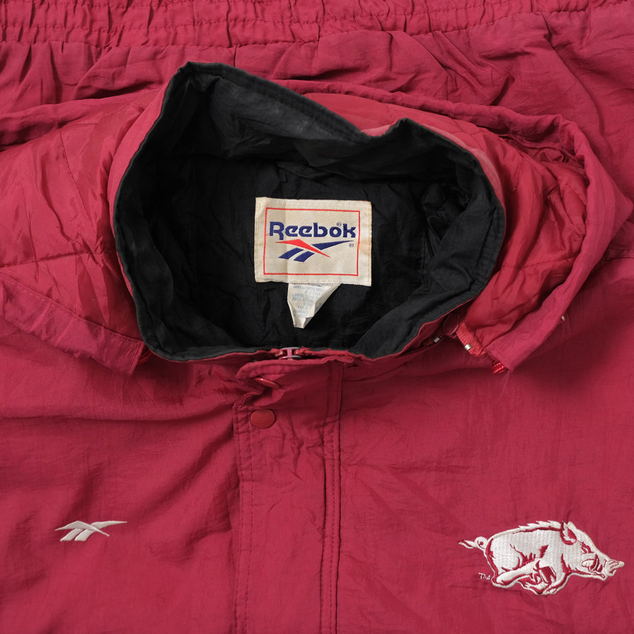 Vintage Reebok Arkansas Padded Jacket XXL
