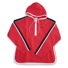 Reebok Womens Half Zip Hooded Windbreaker Large - Double Double Vintage