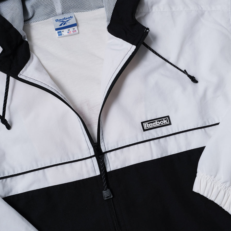 Vintage Reebok Hooded Track Jacket Large