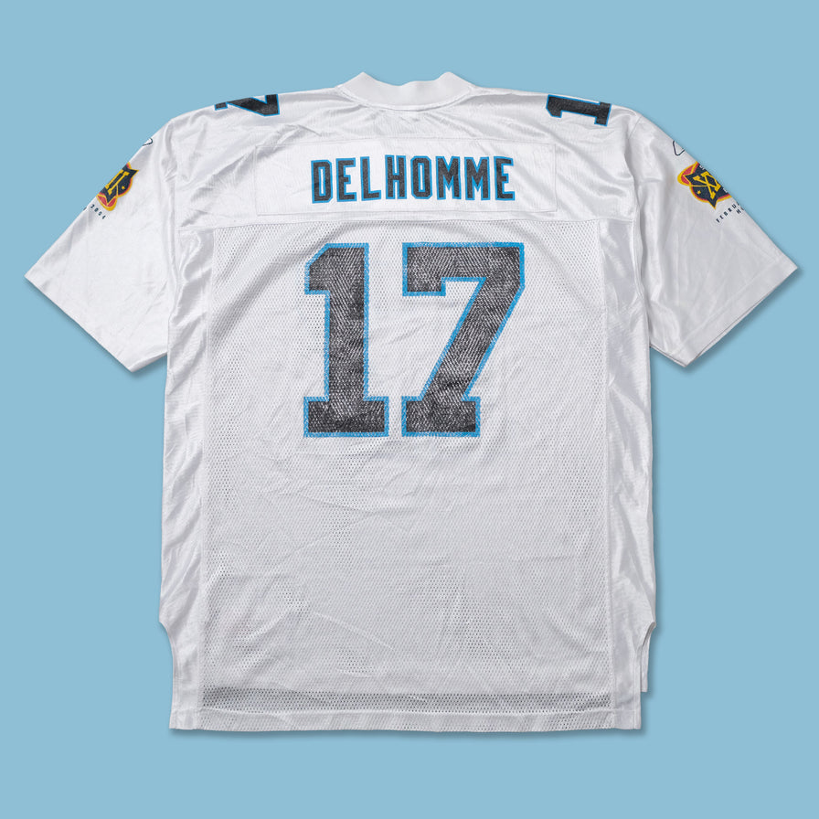 Reebok Jake Delhomme Jersey XLarge XXL Double Double Vintage