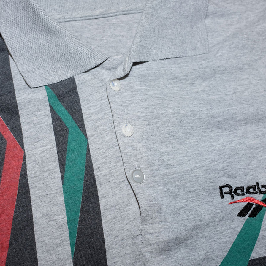 Vintage Reebok Polo Shirt Large - Double Double Vintage