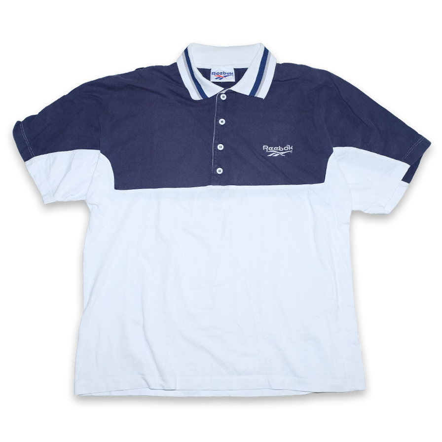 Vintage Reebok Polo Large - Double Double Vintage