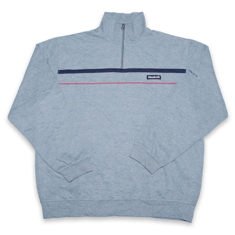 Vintage Reebok Q-Zip Sweater Large / XLarge - Double Double Vintage
