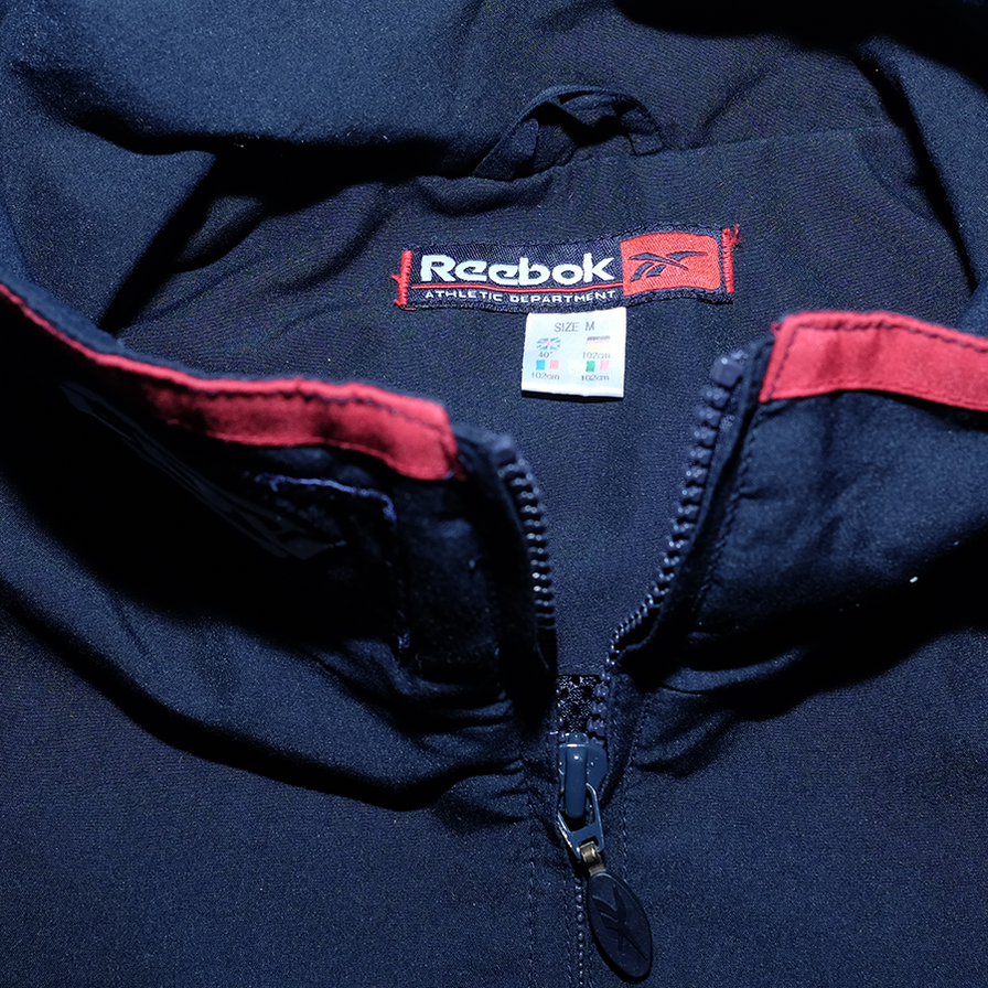 Vintage Reebok Aston Villa Half Zip Windbreaker XLarge - Double Double Vintage