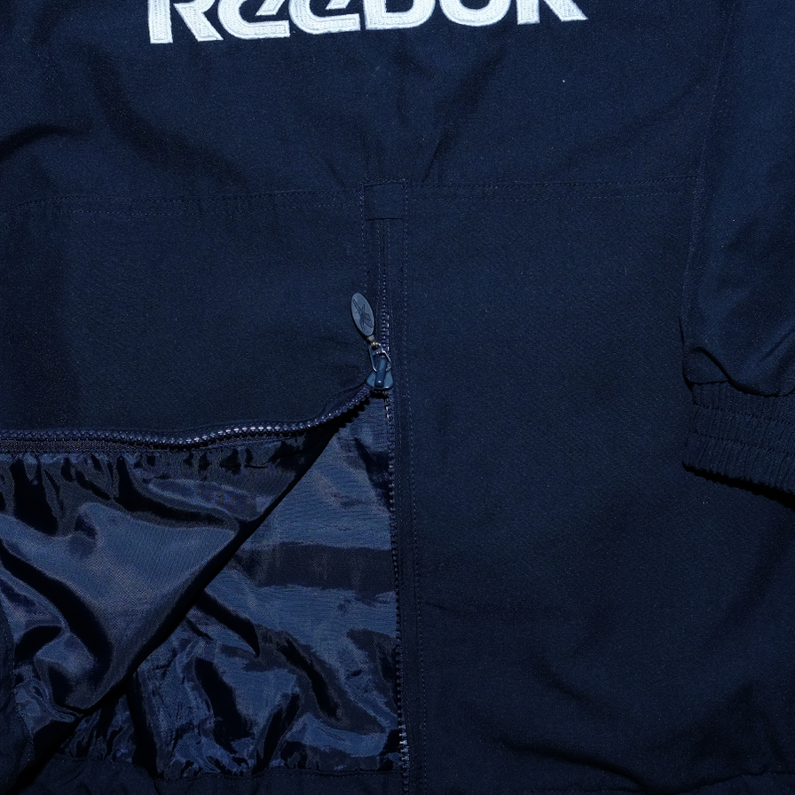 Vintage Reebok Aston Villa Half Zip Windbreaker XLarge - Double Double Vintage