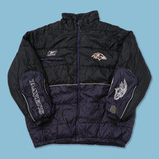 Vintage Reebok Baltimore Ravens Padded Jacket XLarge