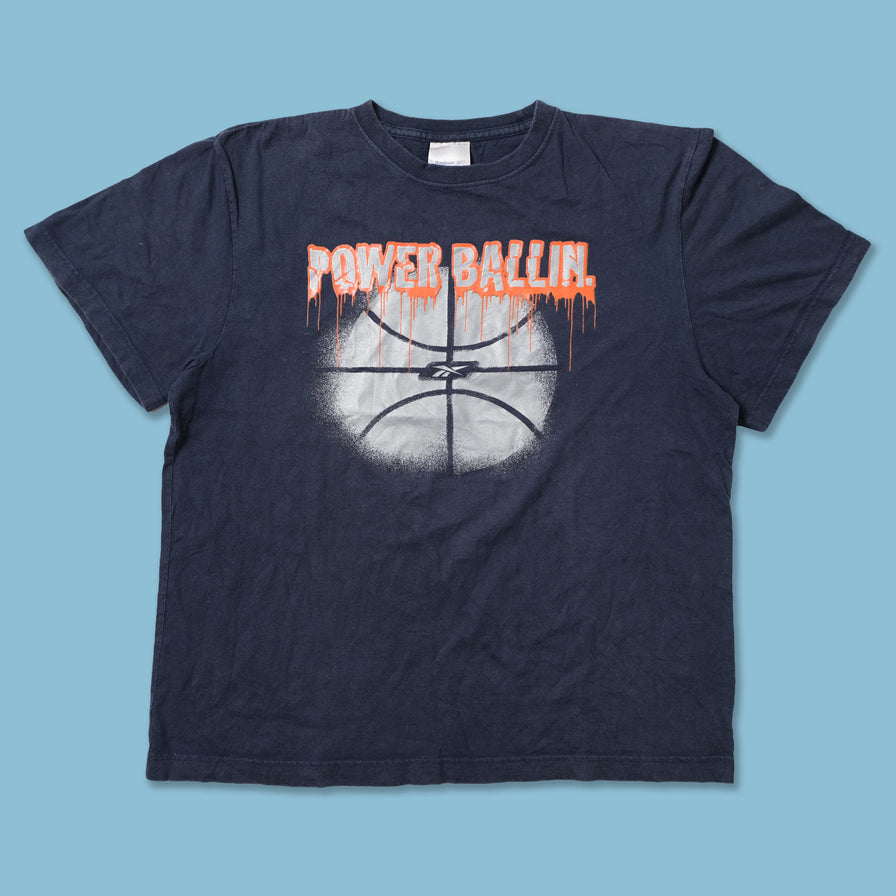 Vintage Reebok Power Ballin' T-Shirt Large