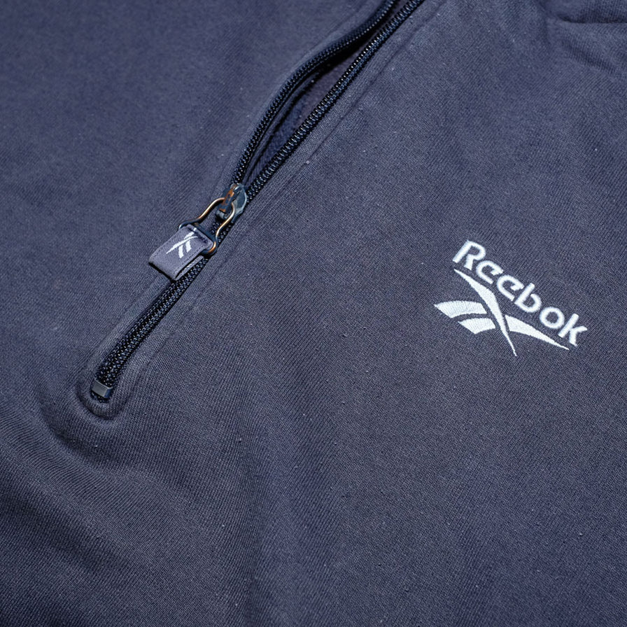 Vintage Reebok Half Zip Sweater Large - Double Double Vintage