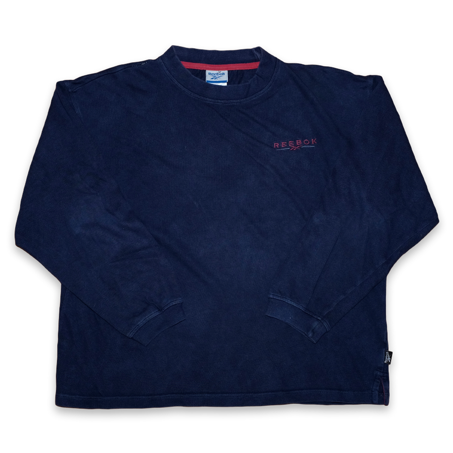 Vintage Reebok Logo Sweatshirt Small - Double Double Vintage