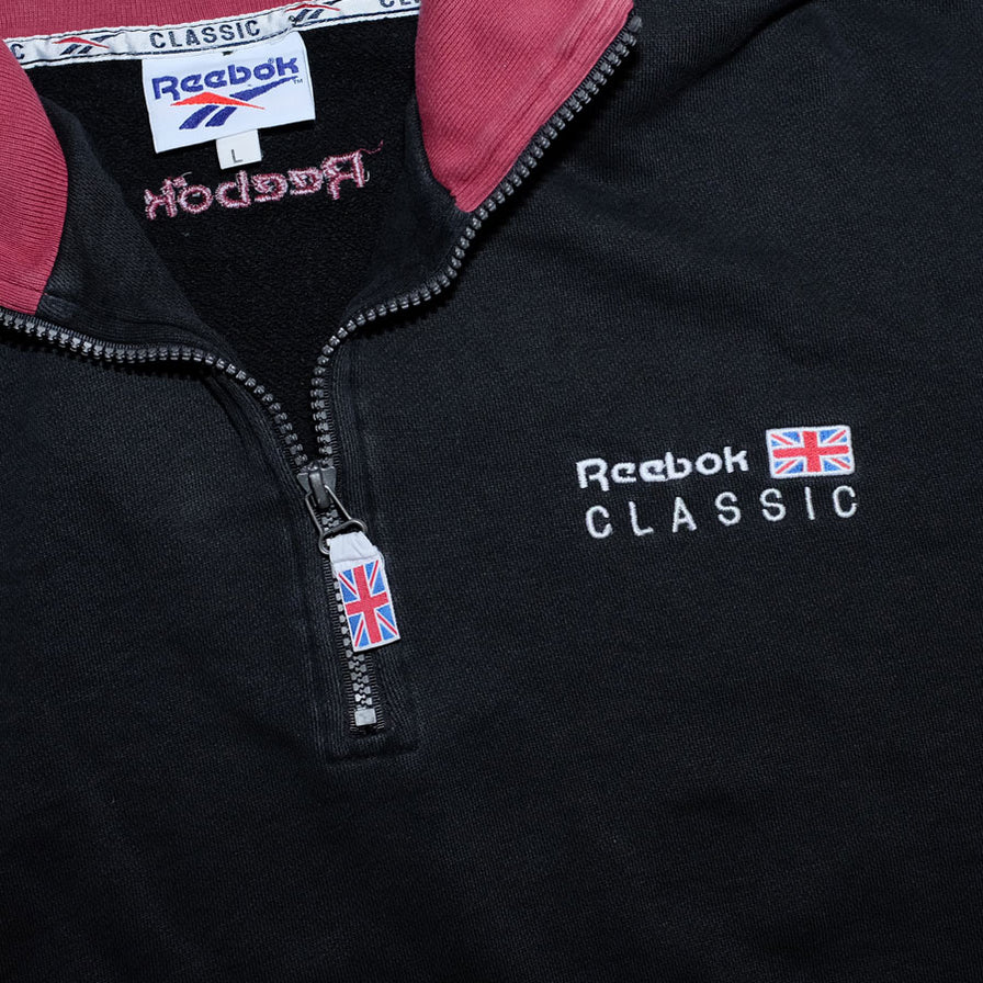 Vintage Reebok Q-Zip Sweater XLarge - Double Double Vintage