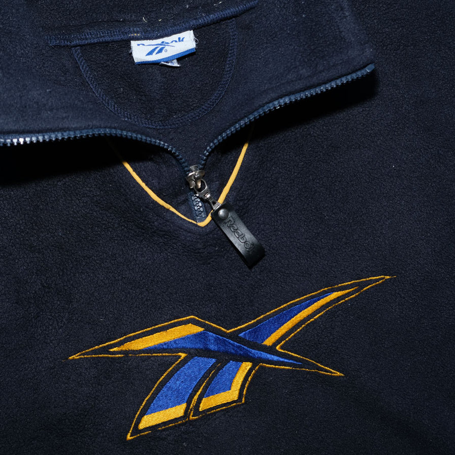 Vintage Reebok Q-Zip Fleece Small - Double Double Vintage