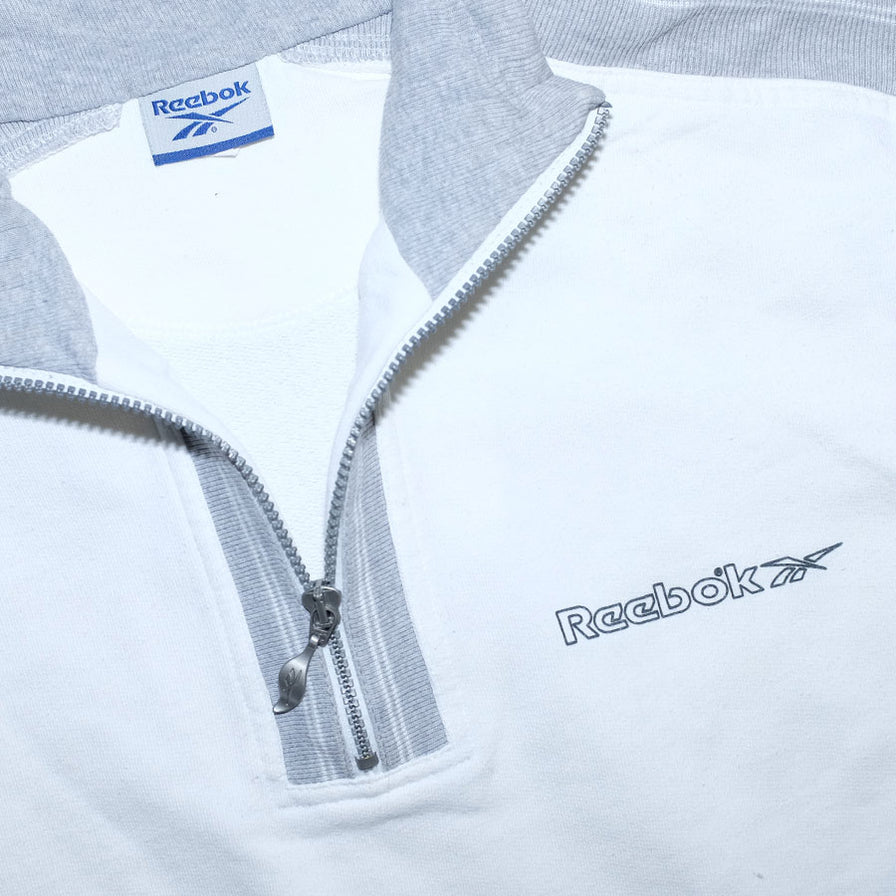 Vintage Reebok Q-Zip Sweater Medium / Large - Double Double Vintage