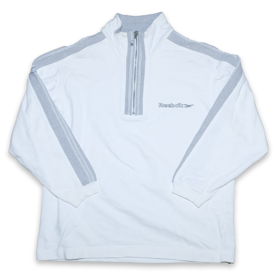Vintage Reebok Q-Zip Sweater Medium / Large - Double Double Vintage