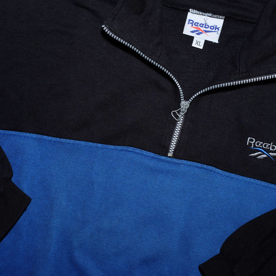 Vintage Reebok Q-Zip Sweater XLarge - Double Double Vintage