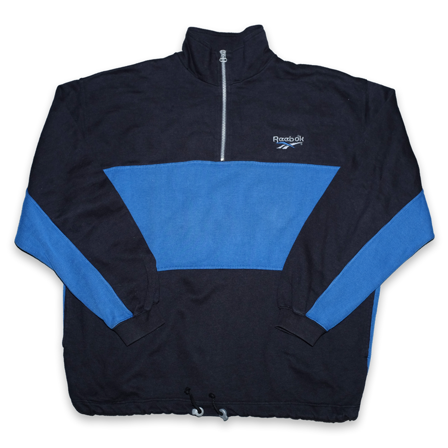 Vintage Reebok Q-Zip Sweater XLarge - Double Double Vintage