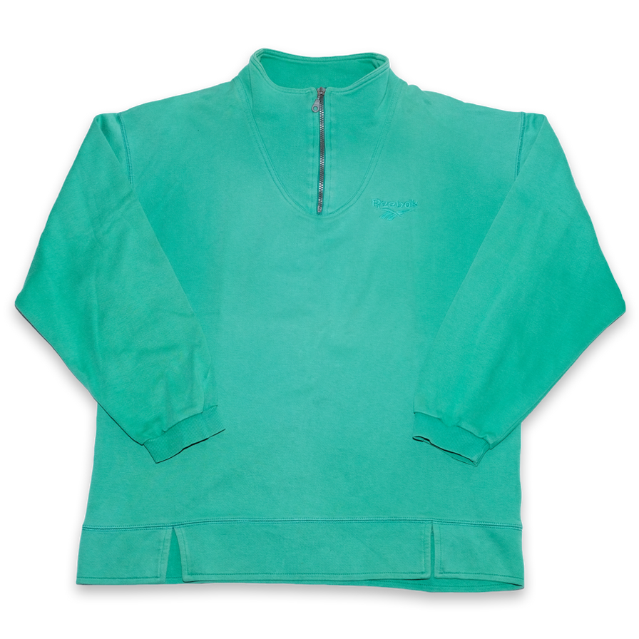 Vintage Reebok Q-Zip Sweater Large