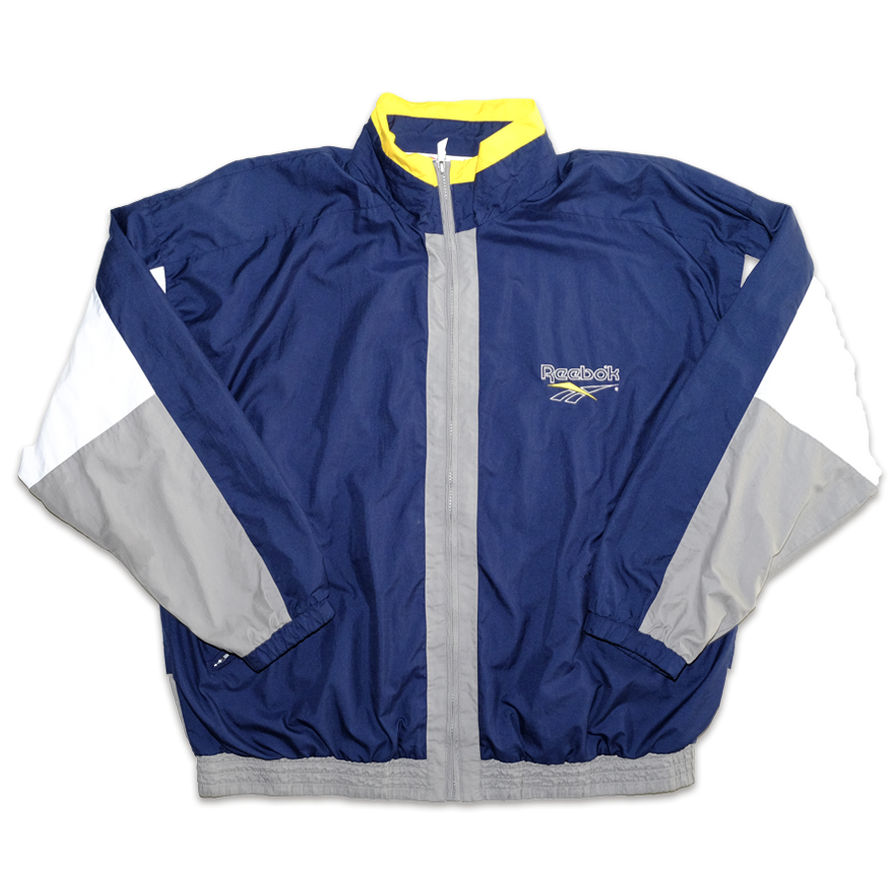 Vintage Reebok Trackjacket XLarge - Double Double Vintage