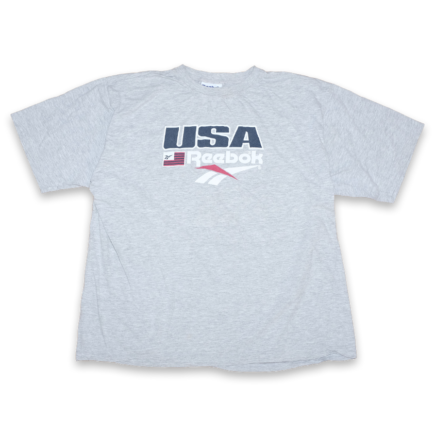 Vintage Reebok USA T-Shirt Large / XLarge - Double Double Vintage