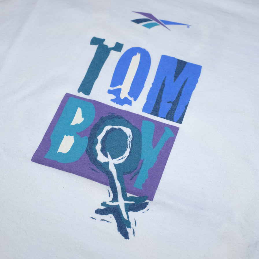 Vintage Reebok Tomboy T-Shirt Medium / Large - Double Double Vintage