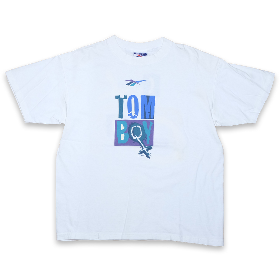 Vintage Reebok Tomboy T-Shirt Medium / Large - Double Double Vintage