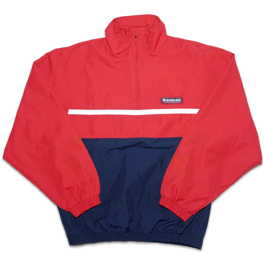 Vintage Reebok Half Zip Windbreaker Medium / Large - Double Double Vintage