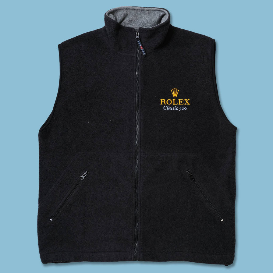Vintage Rolex Fleece Vest Large
