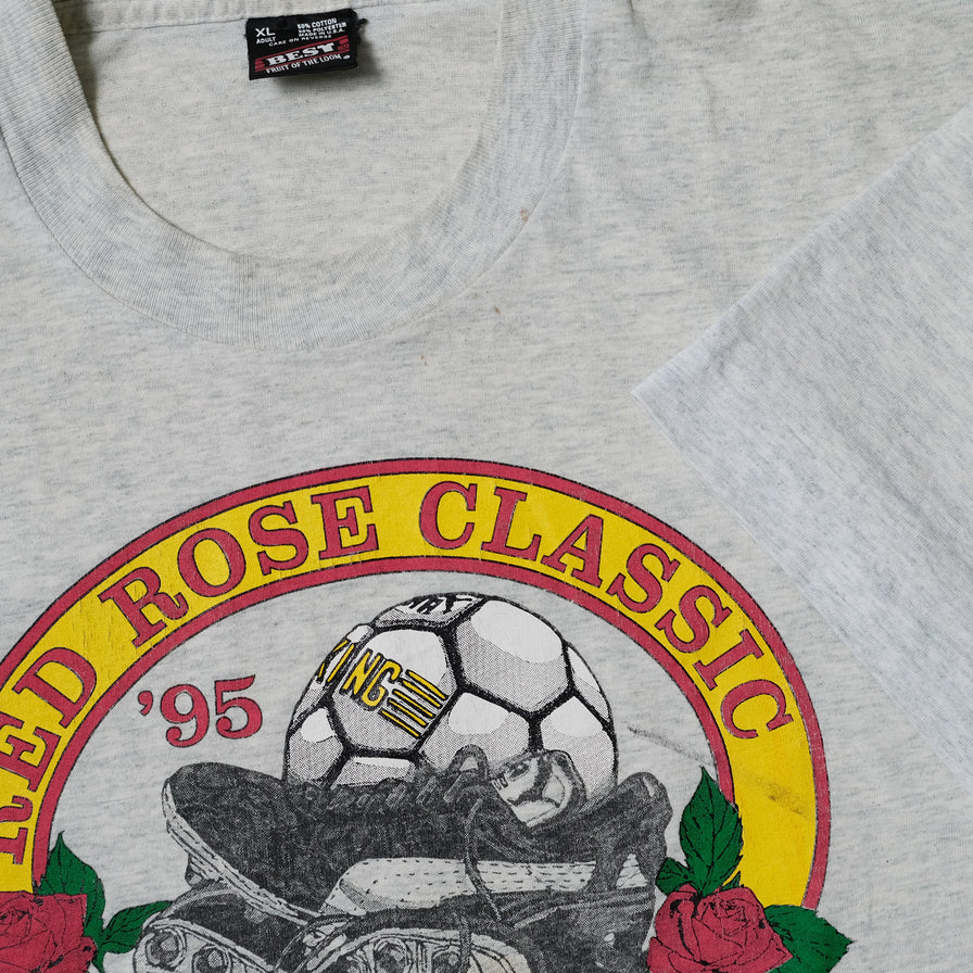 Vintage 1995 Red Rose Classic Soccer T-Shirt XLarge