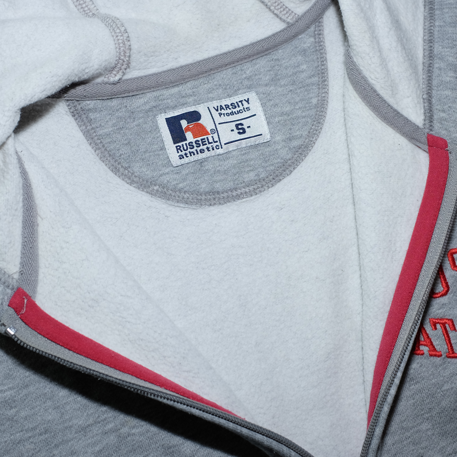 Vintage Russell Athletic Zip Hoodie Small - Double Double Vintage
