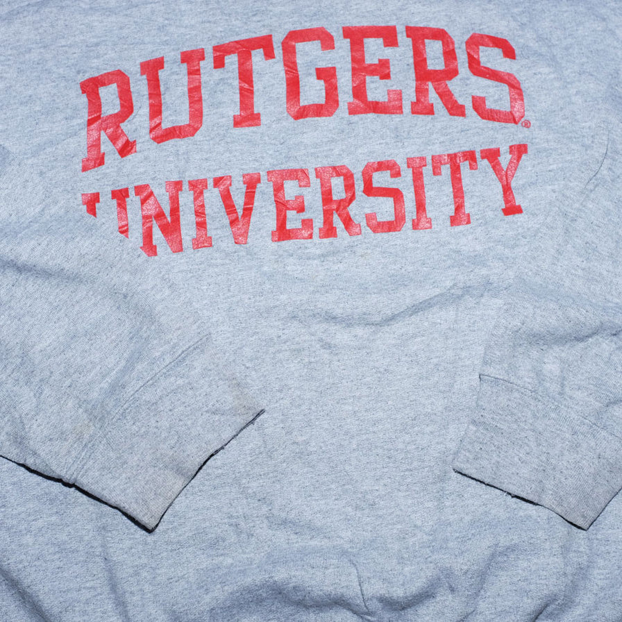 Vintage Rutgers University Sweater Medium Large Double Double