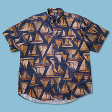 Vintage Nautica Sailing Pattern Shirt Large / XLarge