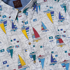 Vintage Pattern Sailing Shirt XLarge