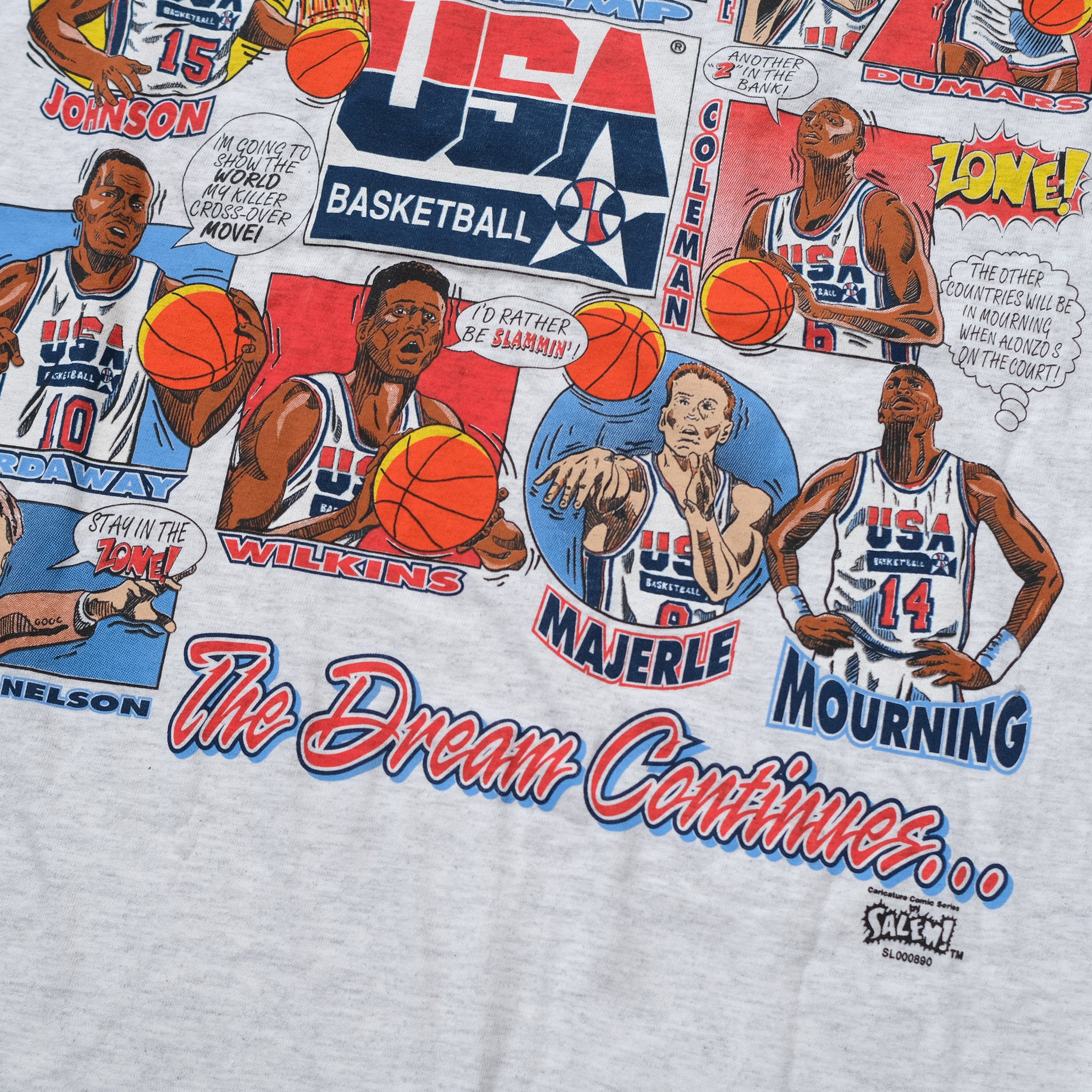 Vintage popular USA NBA Dream Team M Salem Sport