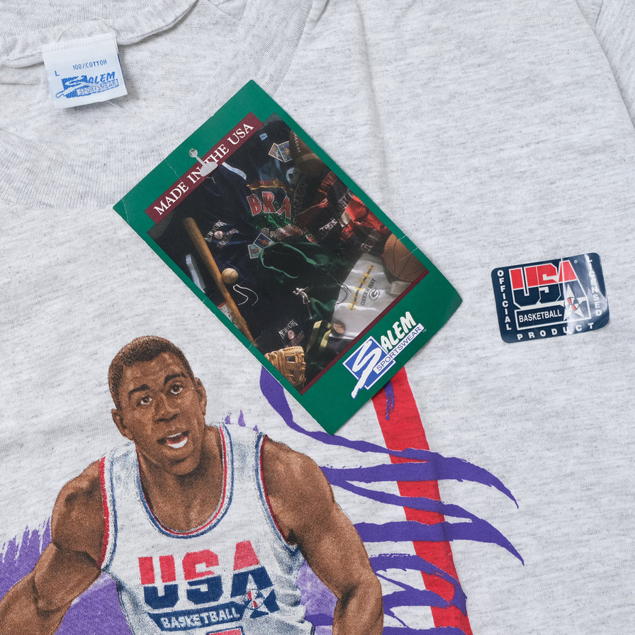 Vintage Deadstock Magic Johnson T Shirt Large Double Double Vintage