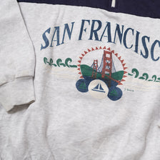 Vintage San Francisco Q-Zip Sweater Small