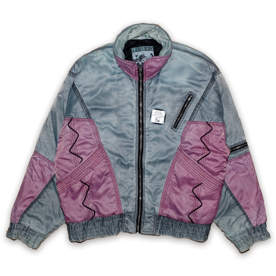 Vintage Satin Flight Jacket Medium - Double Double Vintage