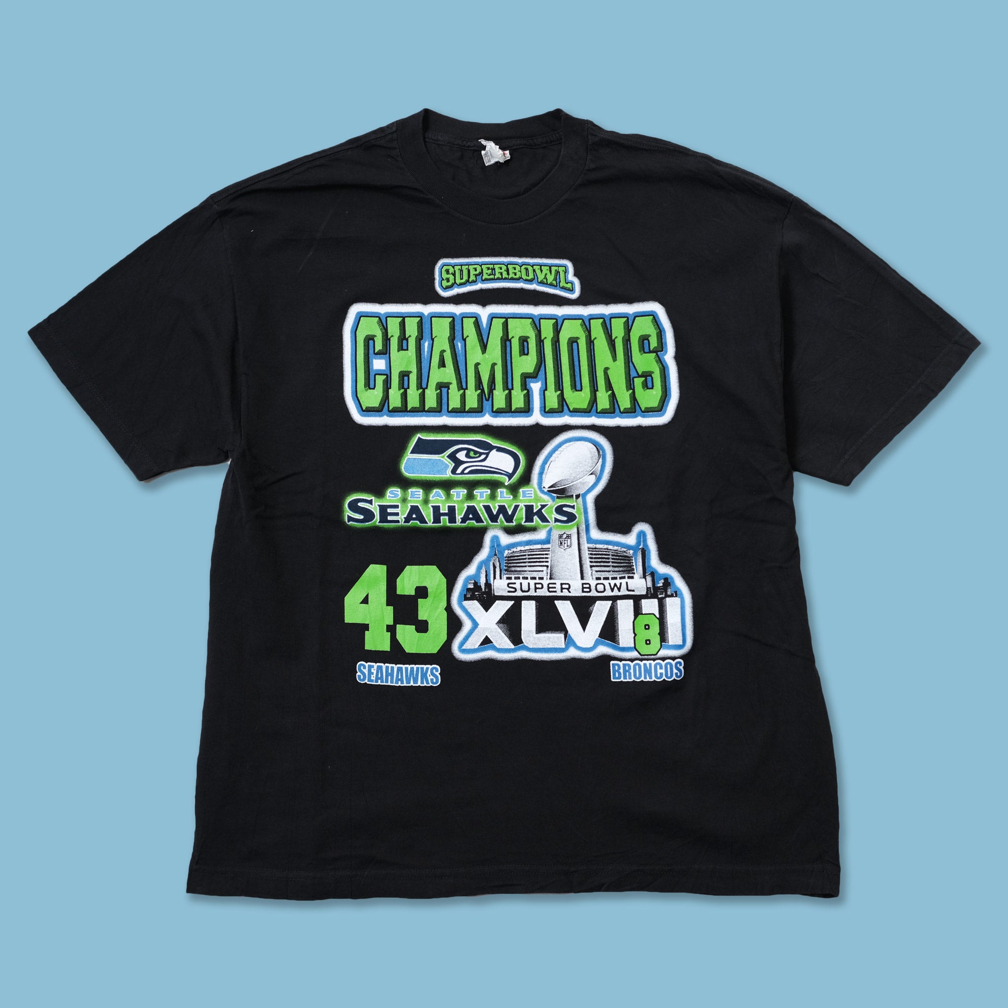Super Bowl 2013 Seattle Seahawks T-Shirt XLarge