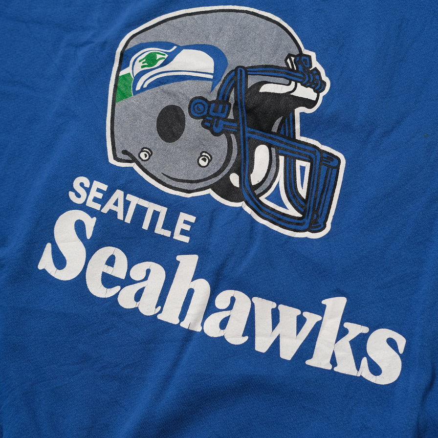 Vintage Seattle Seahawks Q-Zip Sweater Medium