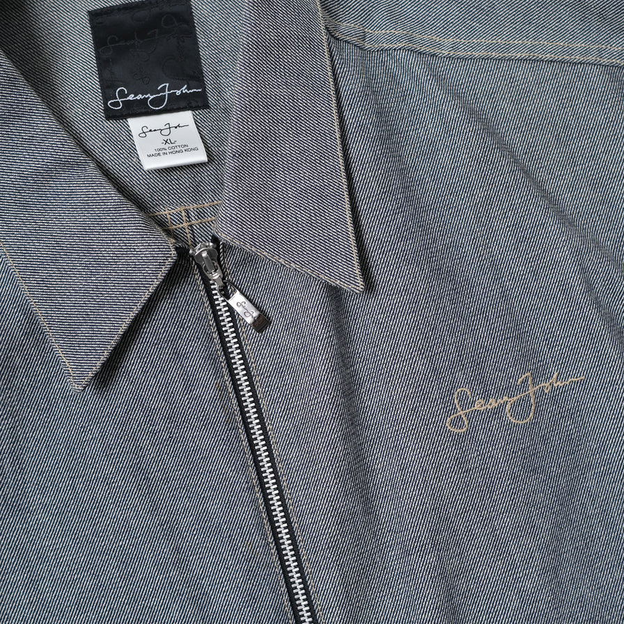 Sean john denim sales shirt