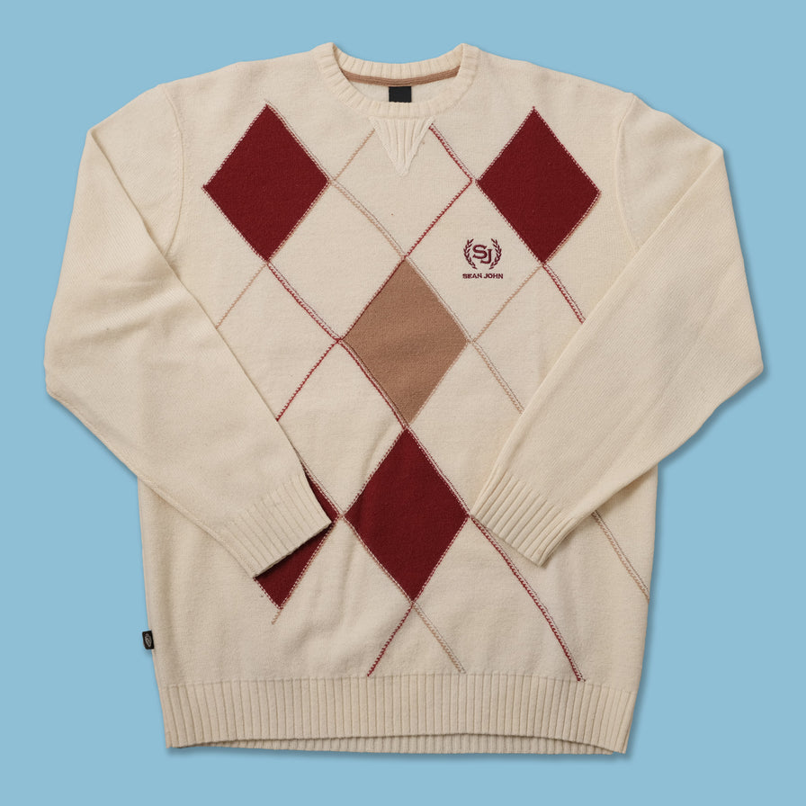 Vintage Sean John Knit Sweater XLarge Double Double Vintage