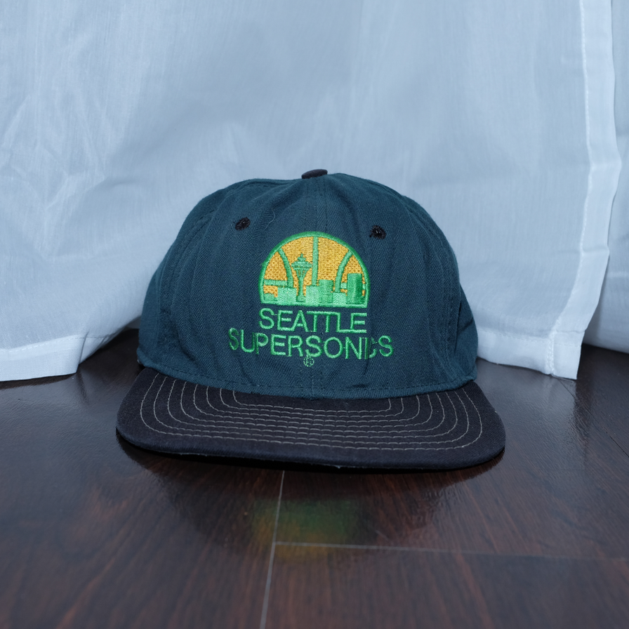 Vintage Seattle Supersonics Snapback Cap - Double Double Vintage