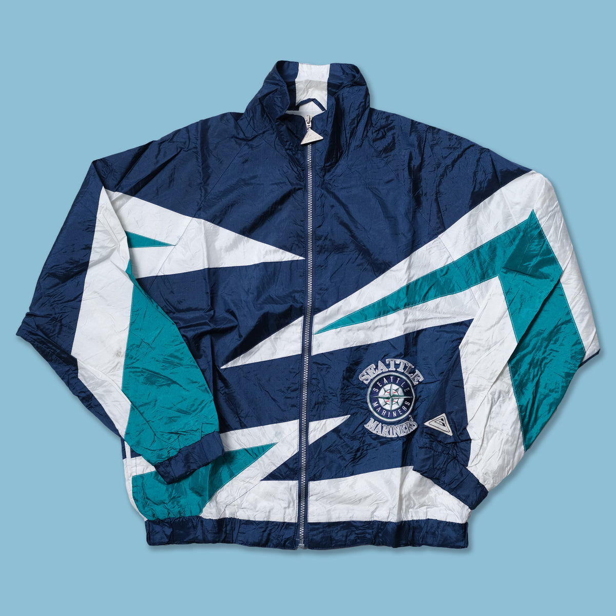 Vintage Seattle Mariners Track Jacket Small Double Double Vintage