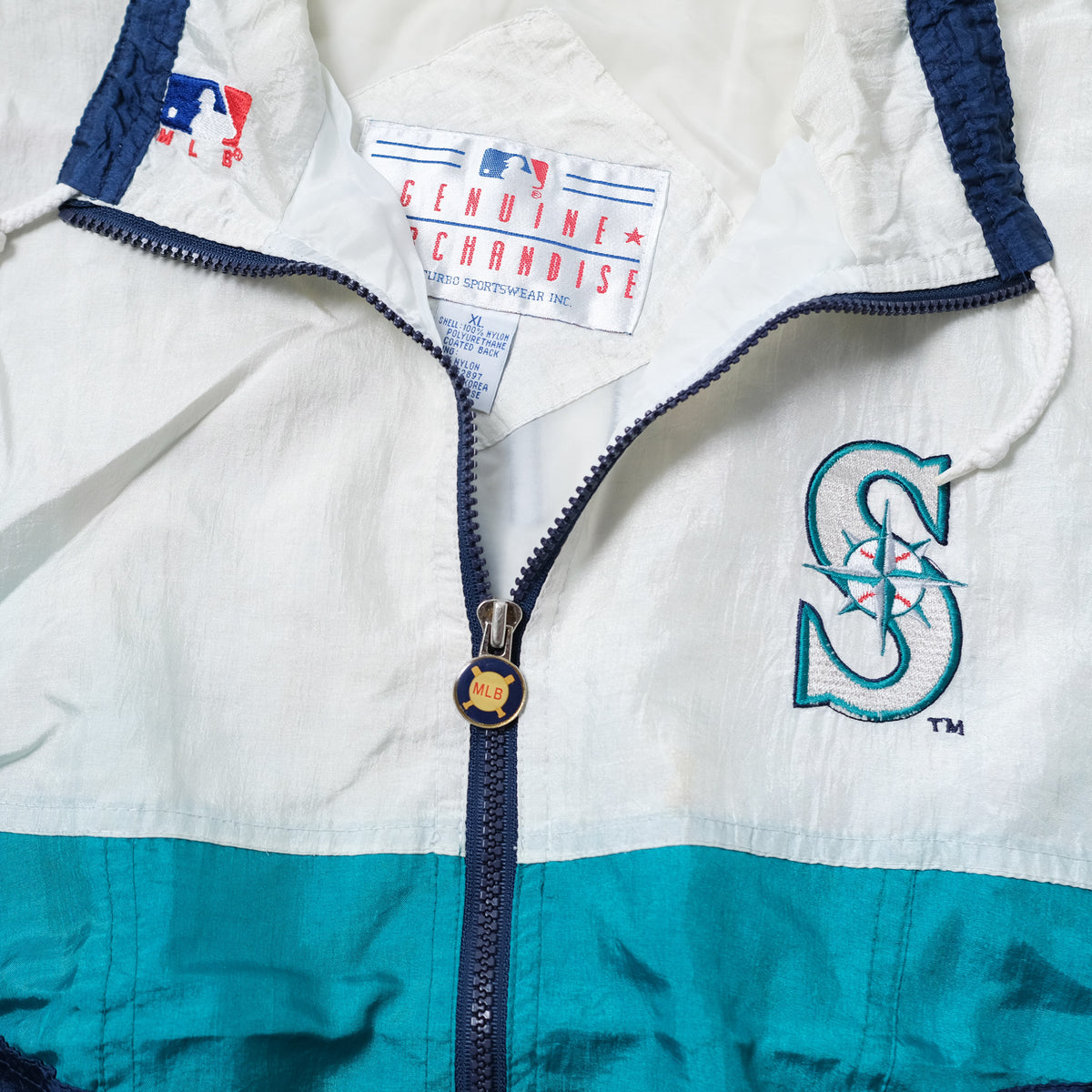 Vintage Seattle Mariners Track Jacket XLarge Double Double Vintage