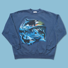 Vintage Sea World Sweater XLarge