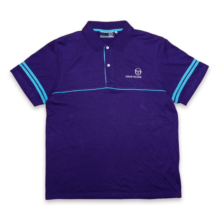 Sergio Tacchini Poloshirt Large - Double Double Vintage